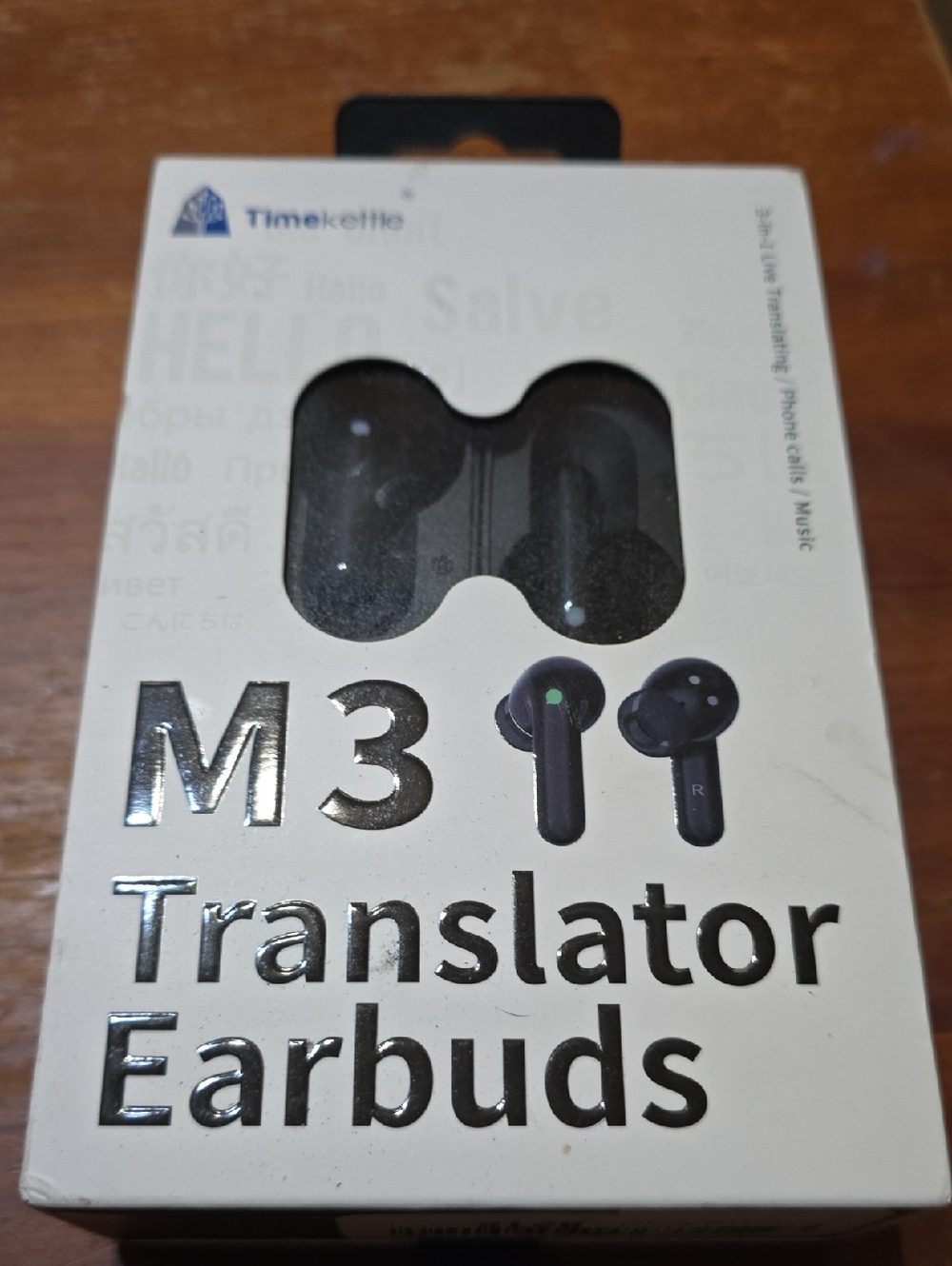 M3 Black Translator Earbuds - Real-Time Translation & Clear Calls